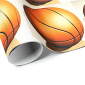 Basketball Weihnachtspapier Geschenkpapier (Rolleneckpunkt)