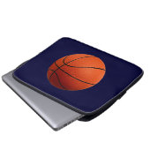 Basketball Weihnachtspapier Laptopschutzhülle (Vorne Knopf)