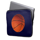 Basketball Weihnachtspapier Laptopschutzhülle (Vorderseite Links)