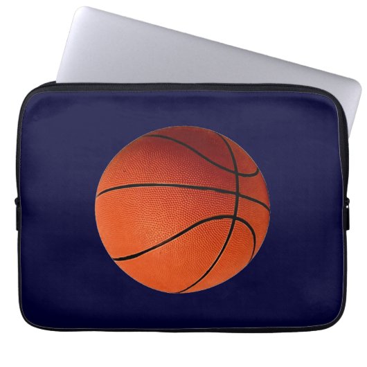Basketball Weihnachtspapier Laptopschutzhülle (Vorderseite)