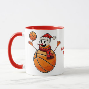 Basketball Weihnachtsschneeball Snowball Weihnacht Tasse