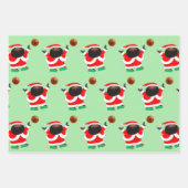 Basketball Weihnachtswrapper Geschenkpapier Set (Vorderseite)