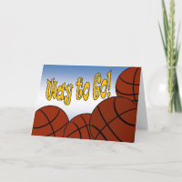 Basketball - Weise zu gehen! Glückwunsch!