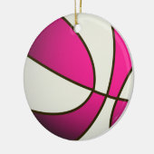 Basketball - weiß/rosa keramikornament (Links)