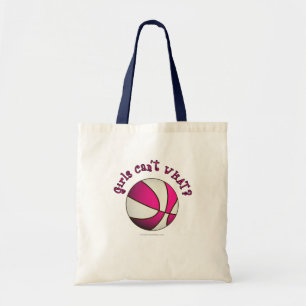 Basketball - weiß/rosa tragetasche