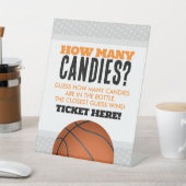 Basketball Wie viele Candies Game Pedestelle Schil Sockelschild (In SItu)