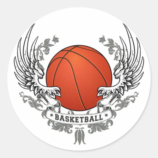 Basketball Wings Sticker (Vorderseite)