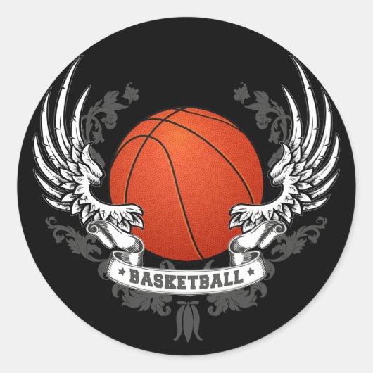 Basketball Wings Sticker (Vorderseite)