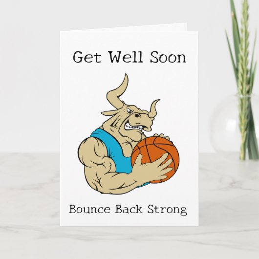 Basketball wird bald gut karte (Vorderseite)