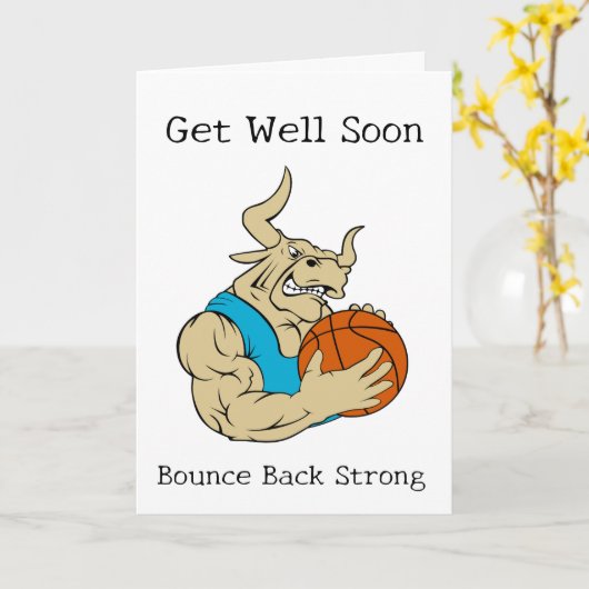 Basketball wird bald gut karte (Gelbe Blume)