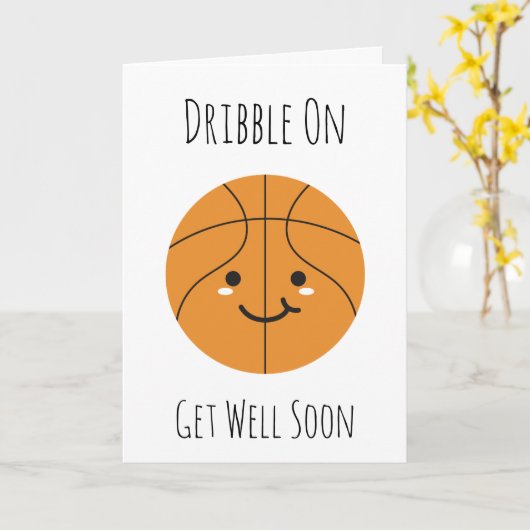 Basketball wird bald gut karte (Gelbe Blume)