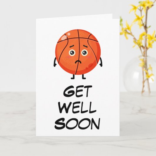 Basketball wird bald gut karte (Gelbe Blume)