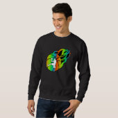 Basketball with Flames Sweatshirt (Vorne ganz)