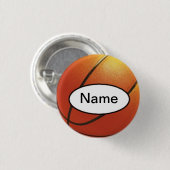basketball with your name on it button (Vorne & Hinten)