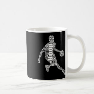 Basketball Word Cloud Basketball Sportfächer Boys Kaffeetasse
