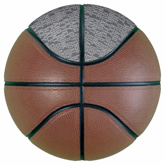 Basketball Words Boy Custom Basketball (Rechts)