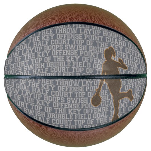 Basketball Words Girl Custom (Vorderseite)