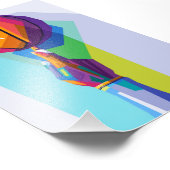 Basketball Wpap Pop Art Fotodruck (Ecke)