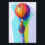 Basketball Wpap Pop Art Fotodruck<br><div class="desc">Basketballsport im Wpap Pop Art Style</div>