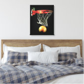 Basketball Wrapped Canvas Leinwanddruck (Insitu (Schlafzimmer))