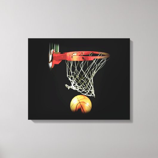 Basketball Wrapped Canvas Leinwanddruck (Vorderseite)