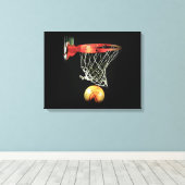 Basketball Wrapped Canvas Leinwanddruck (Insitu (Holzboden))
