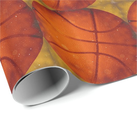 Basketball-Wrapper Geschenkpapier (Rolleneckpunkt)