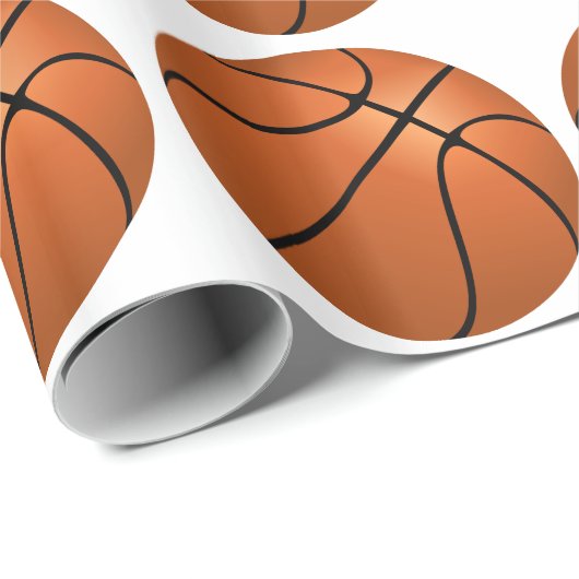 Basketball-Wrapper Geschenkpapier (Rolleneckpunkt)