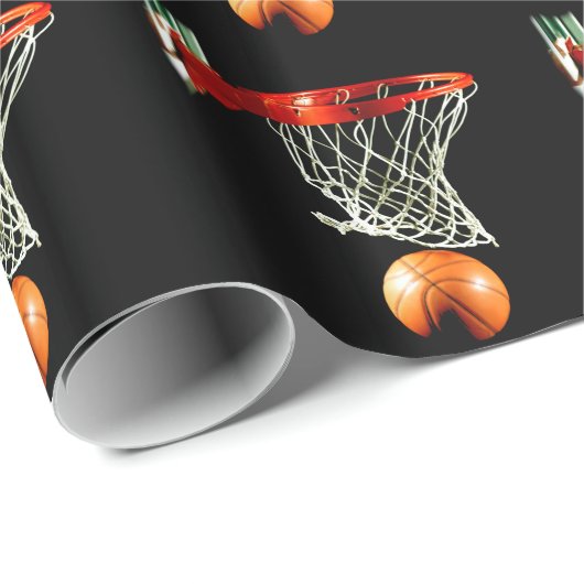 Basketball-Wrapper Geschenkpapier (Rolleneckpunkt)