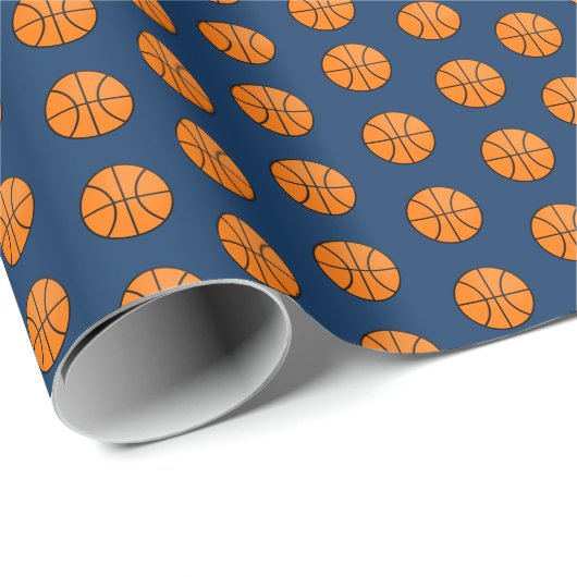 Basketball-Wrapper Geschenkpapier (Rolleneckpunkt)