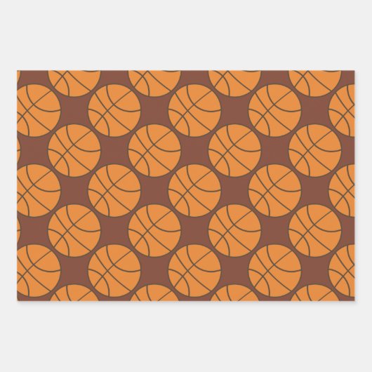 Basketball Wrapping Paper Set Geschenkpapier Set (Vorderseite 3)