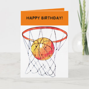 Basketball Geburtstagskarten | Zazzle.de