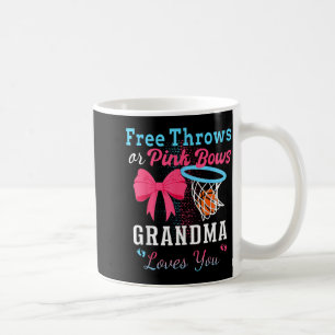Basketball-Würfe oder rosa Schleifen Oma liebt dic Kaffeetasse