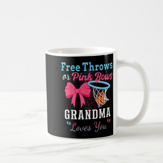 Basketball-Würfe oder rosa Schleifen Oma liebt dic Kaffeetasse (Rechts)
