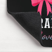 Basketball-Würfe oder rosa Schleifen Oma liebt dic Mousepad (Ecke)
