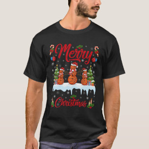 Basketball Xmas Geschenk Snowman Basketball Ball C T-Shirt
