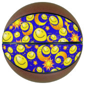 Basketball Yellow Stars Sun Moon Blue (Vorderseite)
