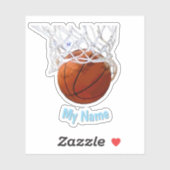 Basketball Your Name Custom Aufkleber (Blatt)
