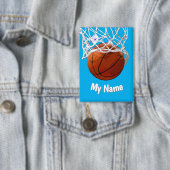 Basketball Your Name Custom Button (Insitu)
