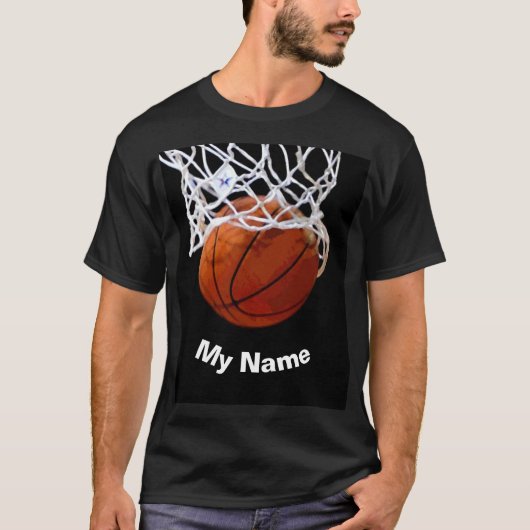 Basketball Your Name Custom T-Shirt (Vorderseite)