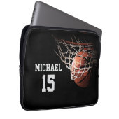 Basketball Your Name Laptopschutzhülle (Vorne Rechts)