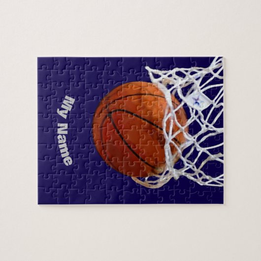Basketball Your Name Puzzle (Horizontal)
