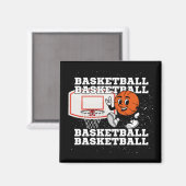 Basketball-Zeichenkette Magnet (Vorderseite/Rückseite)