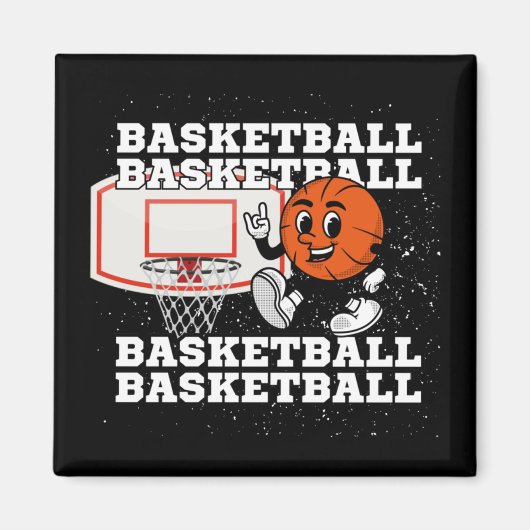 Basketball-Zeichenkette Magnet (Vorne)
