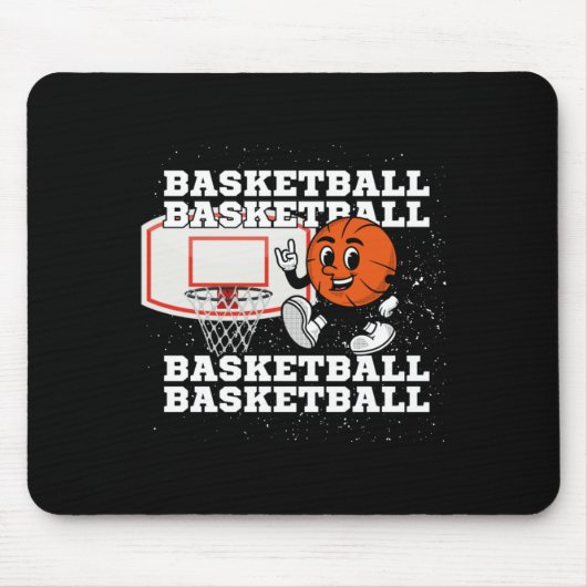 Basketball-Zeichenkette Mousepad (Vorne)