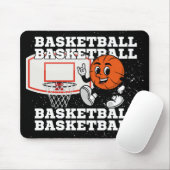 Basketball-Zeichenkette Mousepad (Mit Mouse)