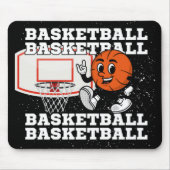 Basketball-Zeichenkette Mousepad (Vorne)