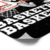 Basketball-Zeichenkette Poster (Ecke)
