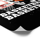 Basketball-Zeichenkette Poster (Ecke)