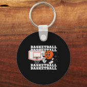 Basketball-Zeichenkette Schlüsselanhänger (Vorderseite)